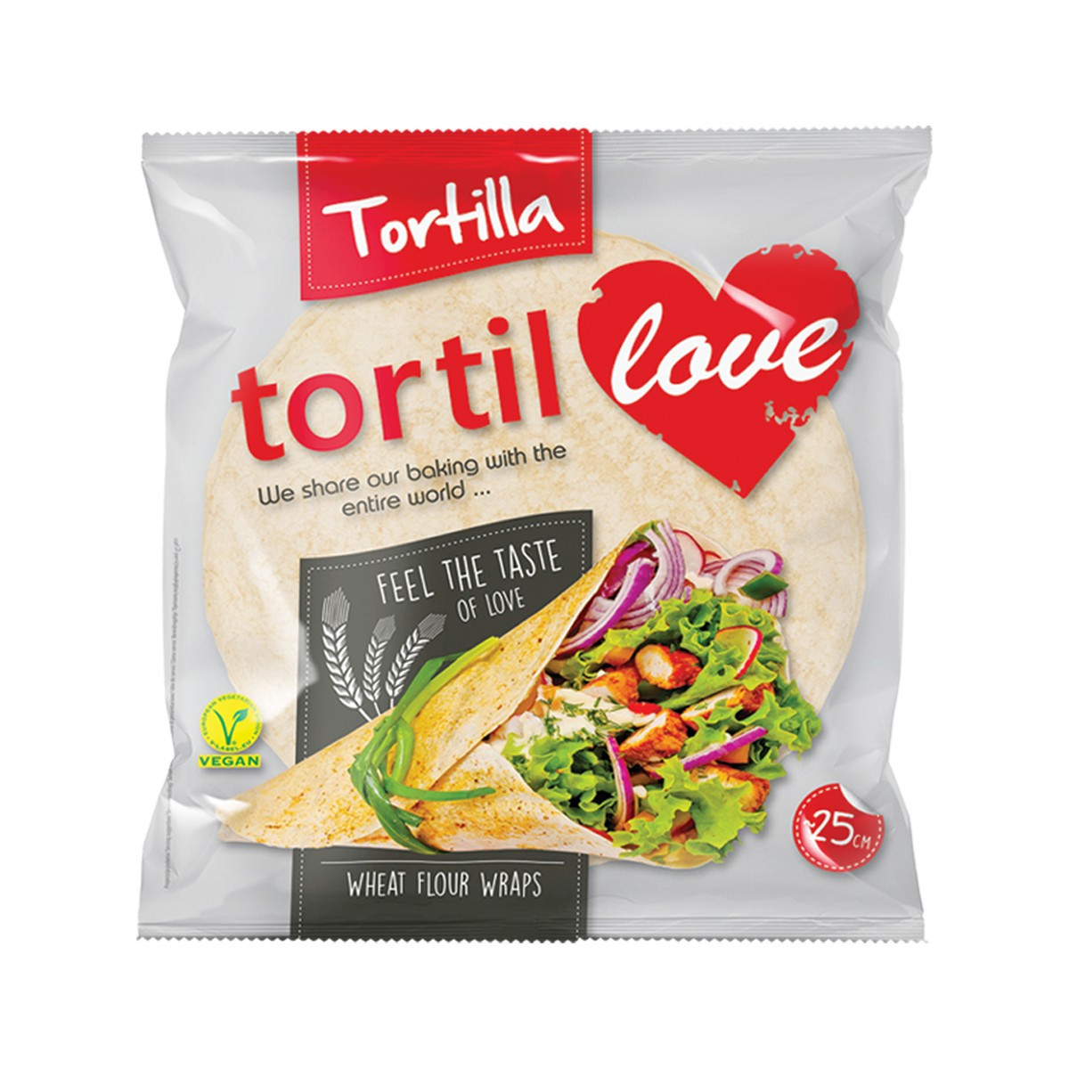 Pete Tortilla 25cm Love 6cope 360gr