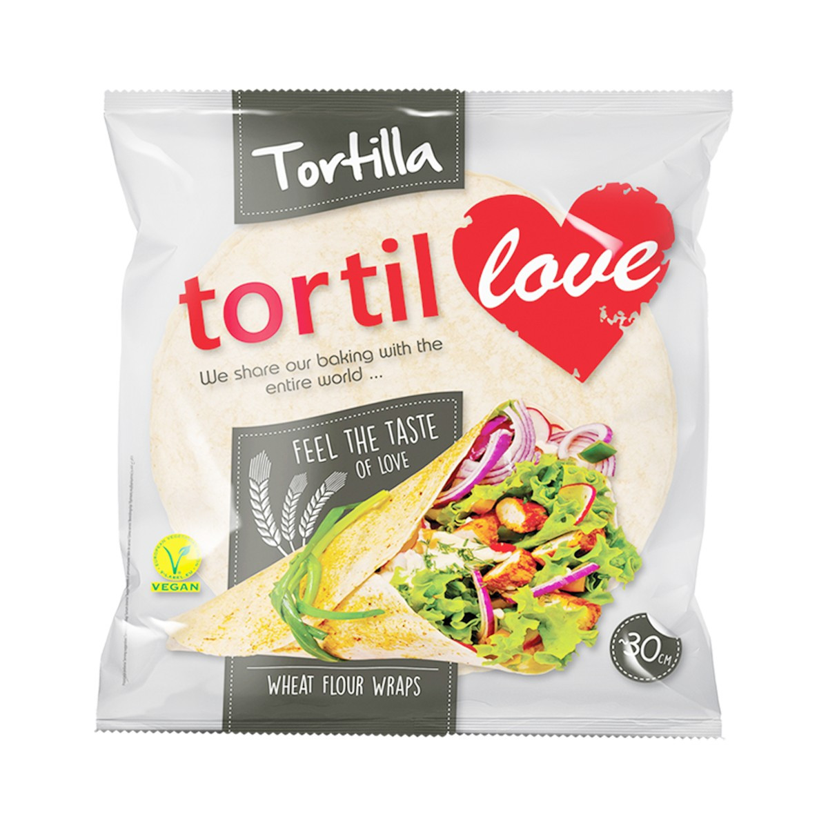 Pete Tortilla 30cm Love 8cope 640gr