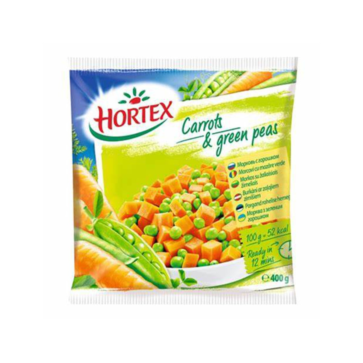 Hortex karrota & bizele 400g