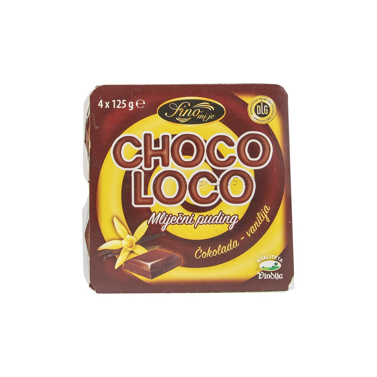 Puding  qoko-vanil Vindija 4x125gr