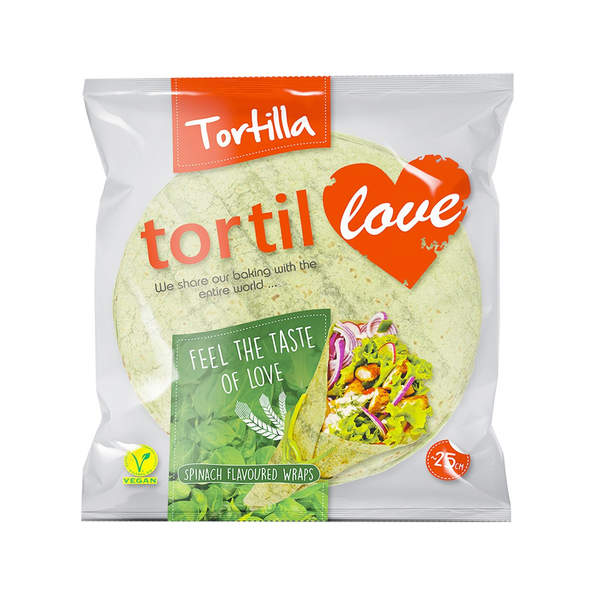 Pete spinaq Tortilla Love 25cm600gr10cop