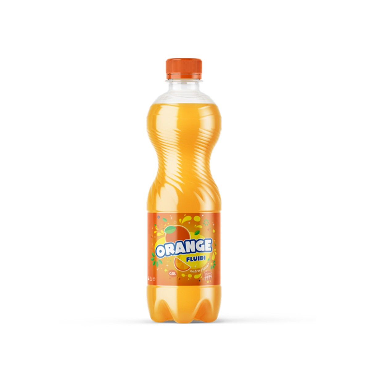 Pije e gazuar me portokall Fluidi 0.5L