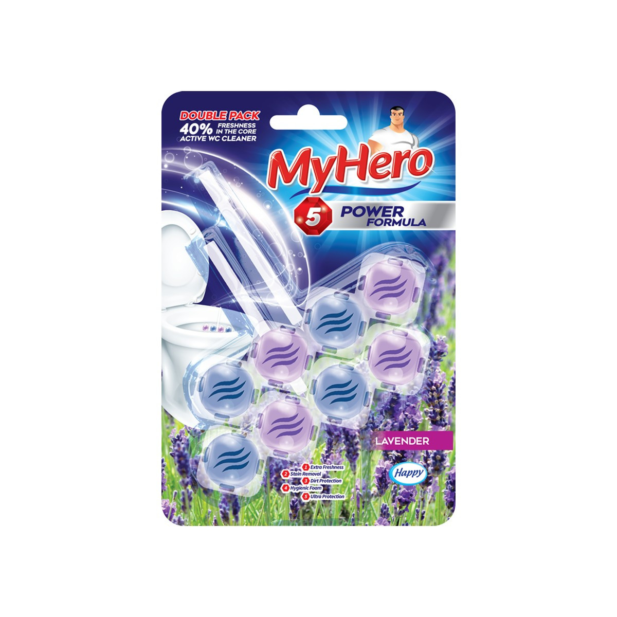 Aroma per wc My Hero Levander 2x50 gr