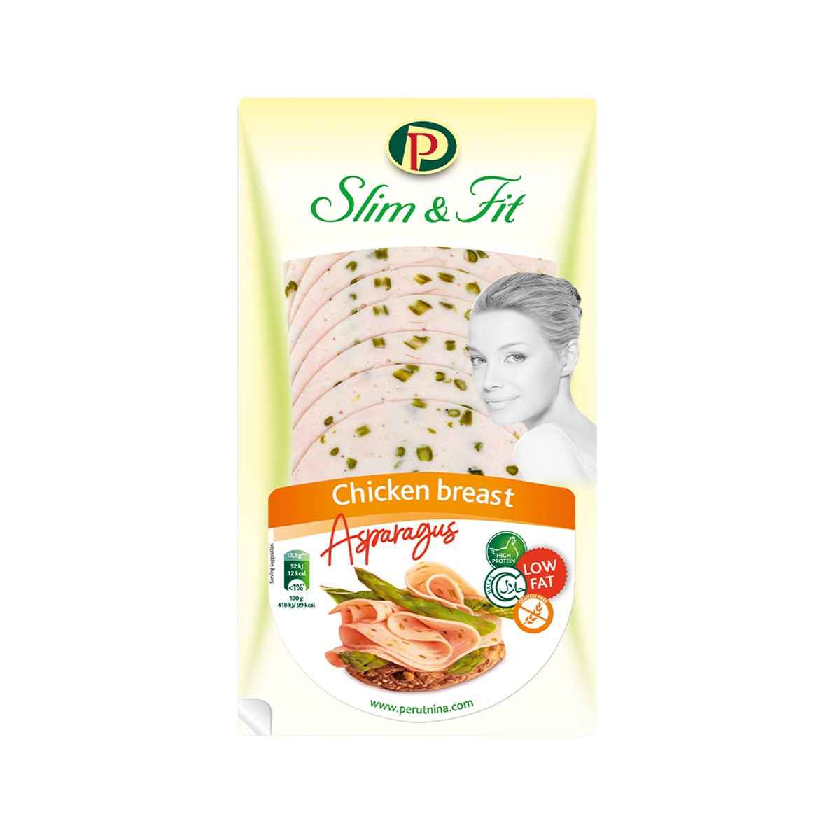 Gjoks pule me asparagus Slim&Fit 100g