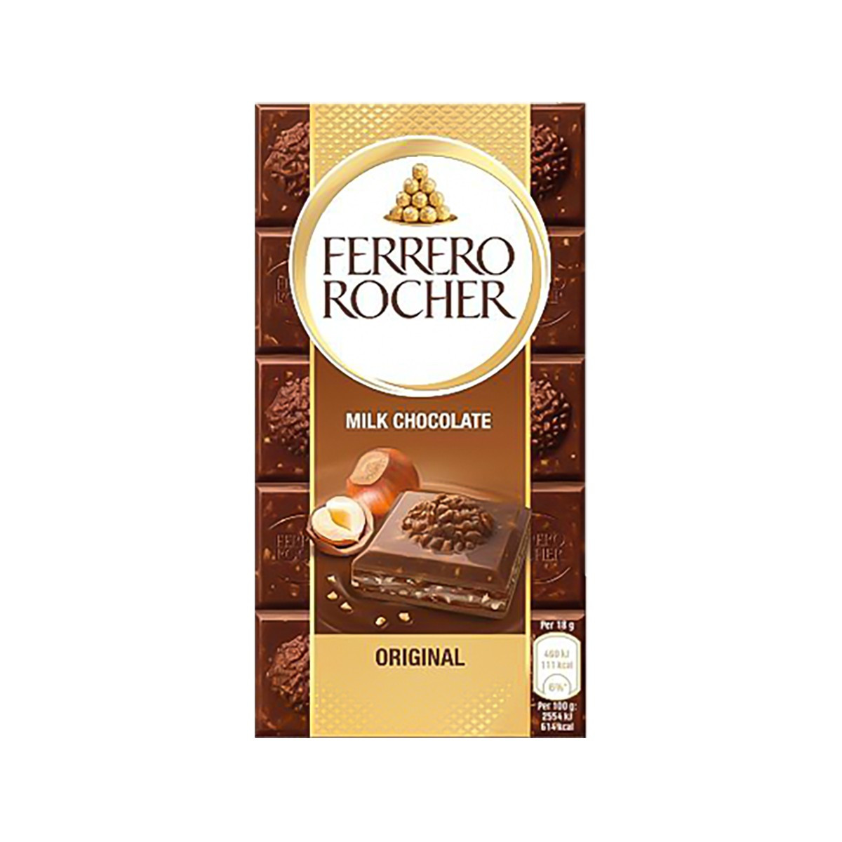 Çokollatë me lajthi Rocher 92gr