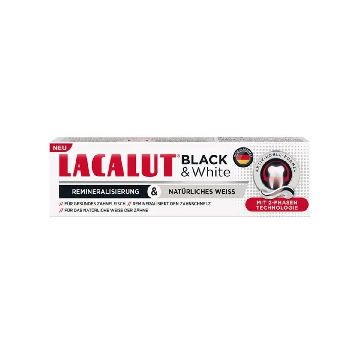 Paste dhembesh Lacaluta Black&White 75ml