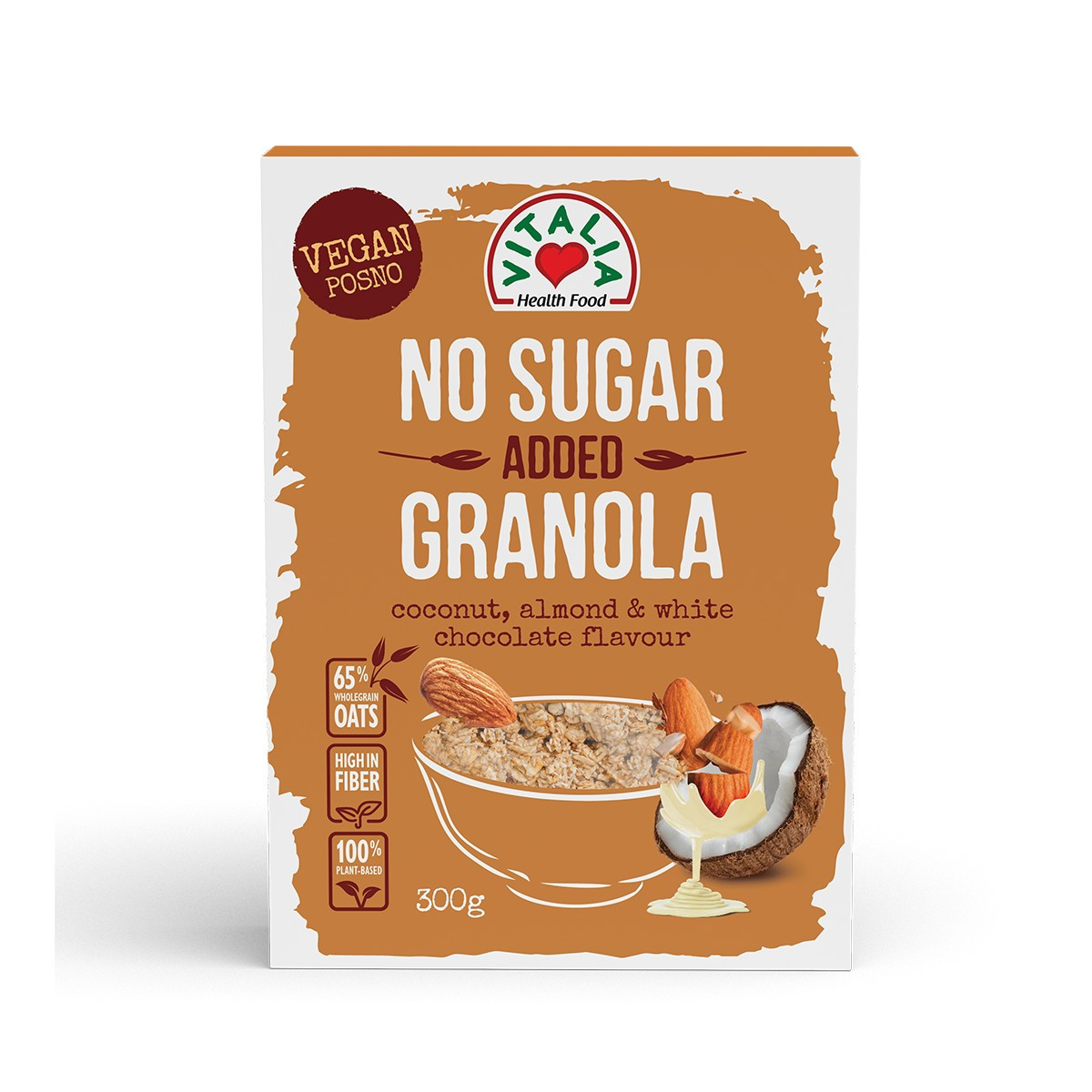 Muesli çoko. e bardhë&kokos Vitalia300gr