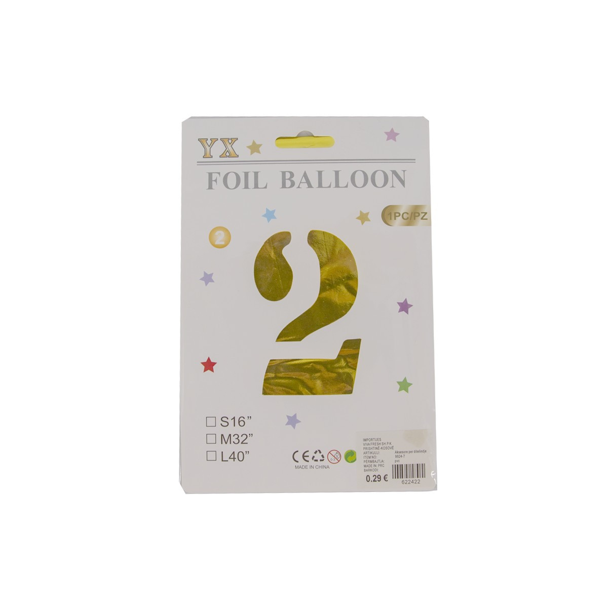 Aksesorë për ditëlindje 9924-7