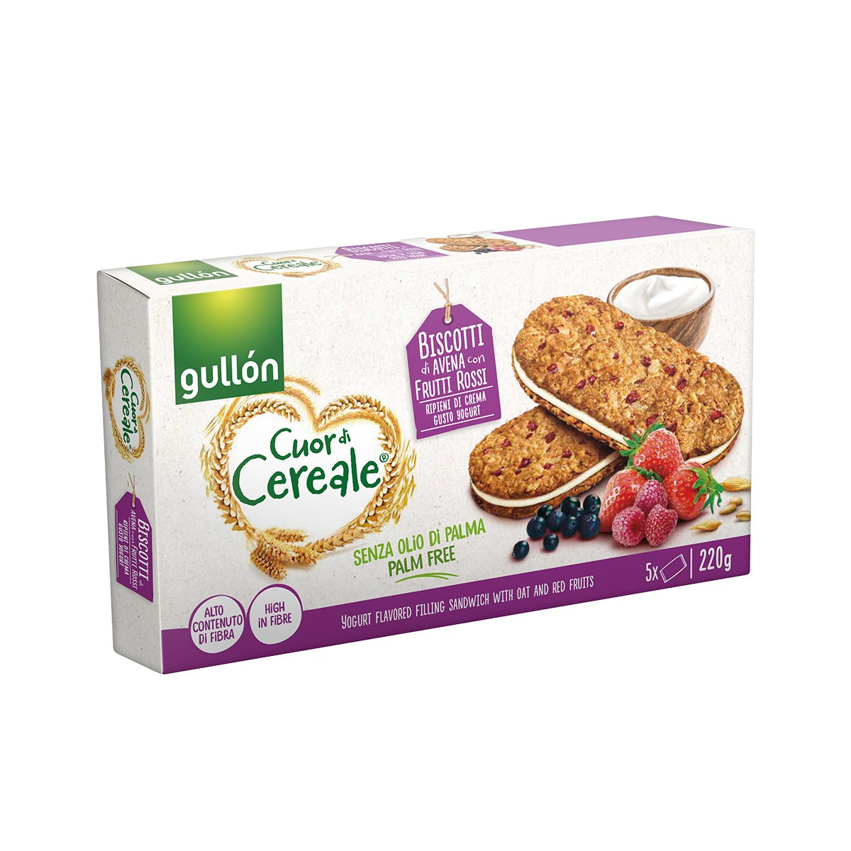 Keks integral frutta&yogurt Gullon 220gr