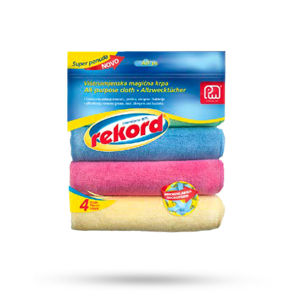 Lecke Mikrofiber per pastrim Rekord 4 copë