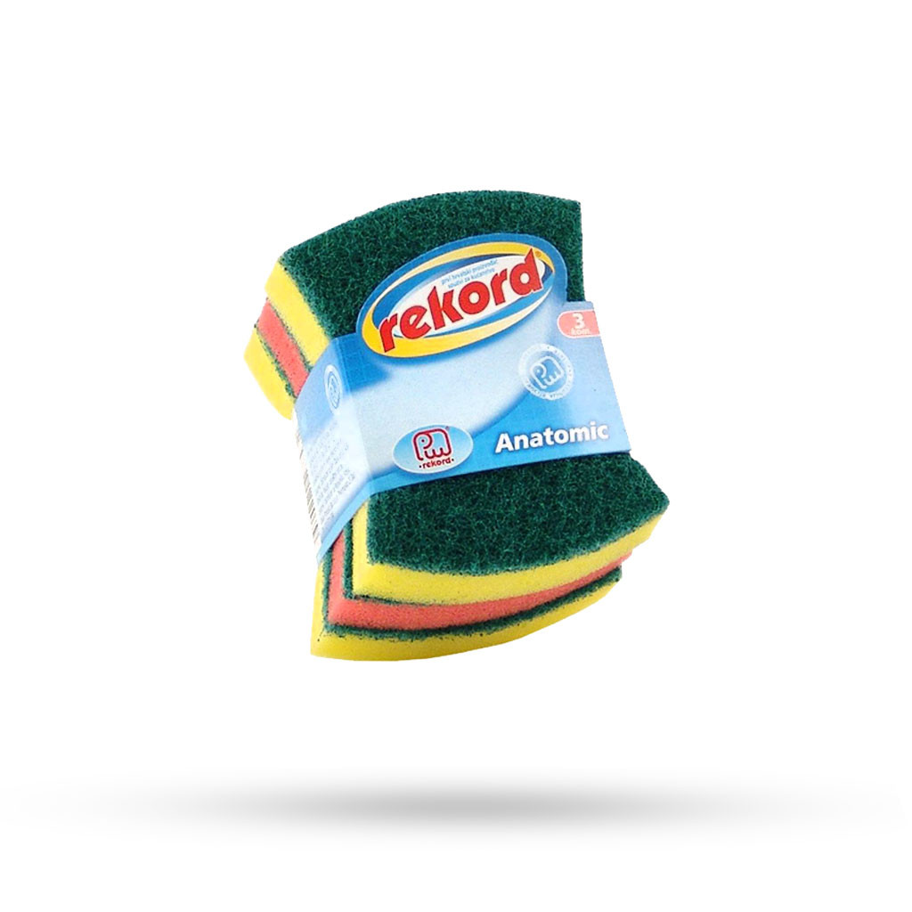 Shpuzë për enë Rekord Anatomik 3 copë