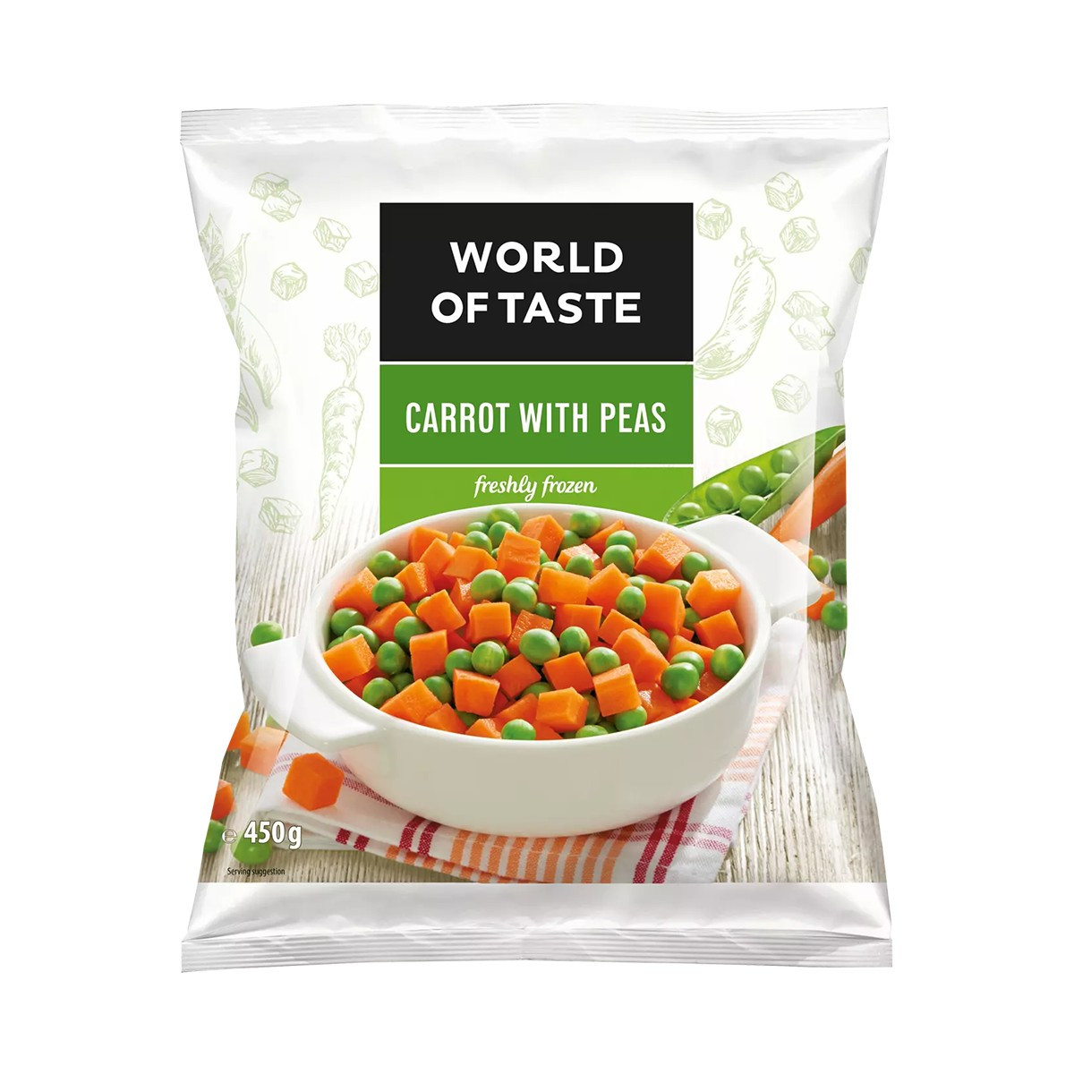 Iglotex bizele dhe karrota 450g