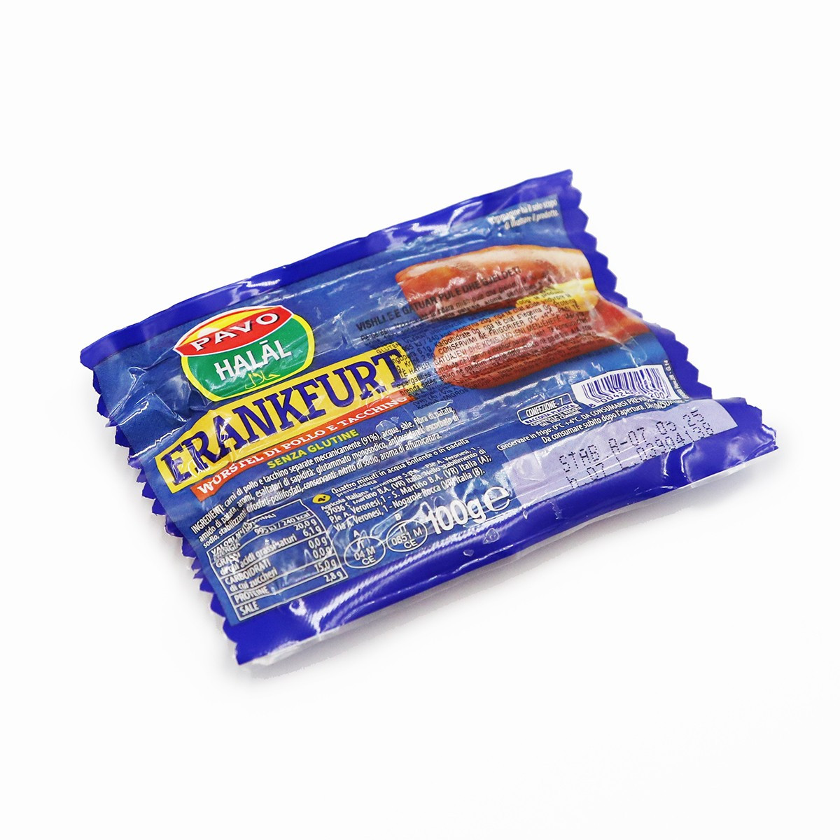 Virshlle hotdog Pavo 100gr