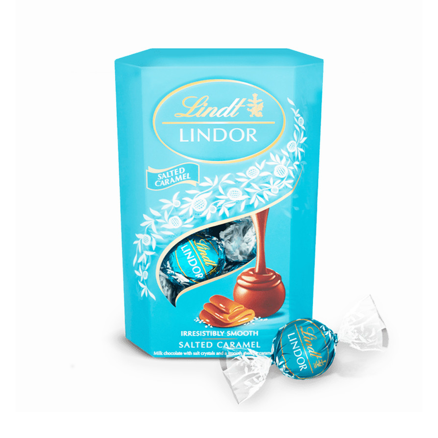 Bombonjer me karamel & krip Lindt 200gr