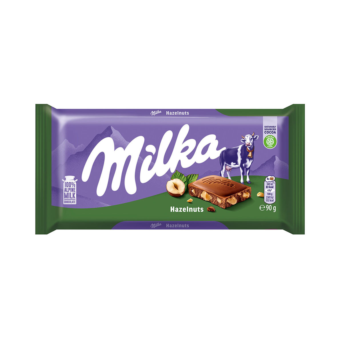Çokollate me gjysem lajthi Milka 90g