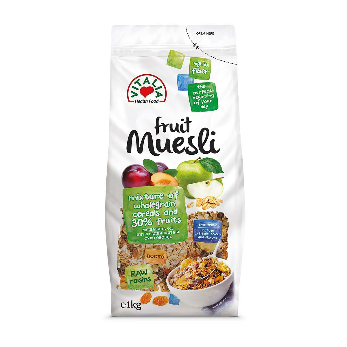 Muesli me fruta Vitalia 1kg
