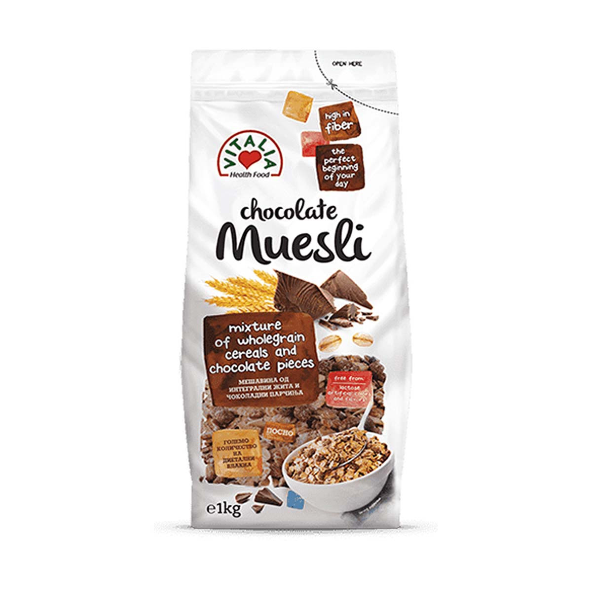 Muesli me çokollate Vitalia 1kg