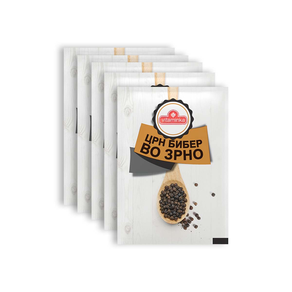 Biber i zi i bluar Vitam. 50gr 4+1Gratis