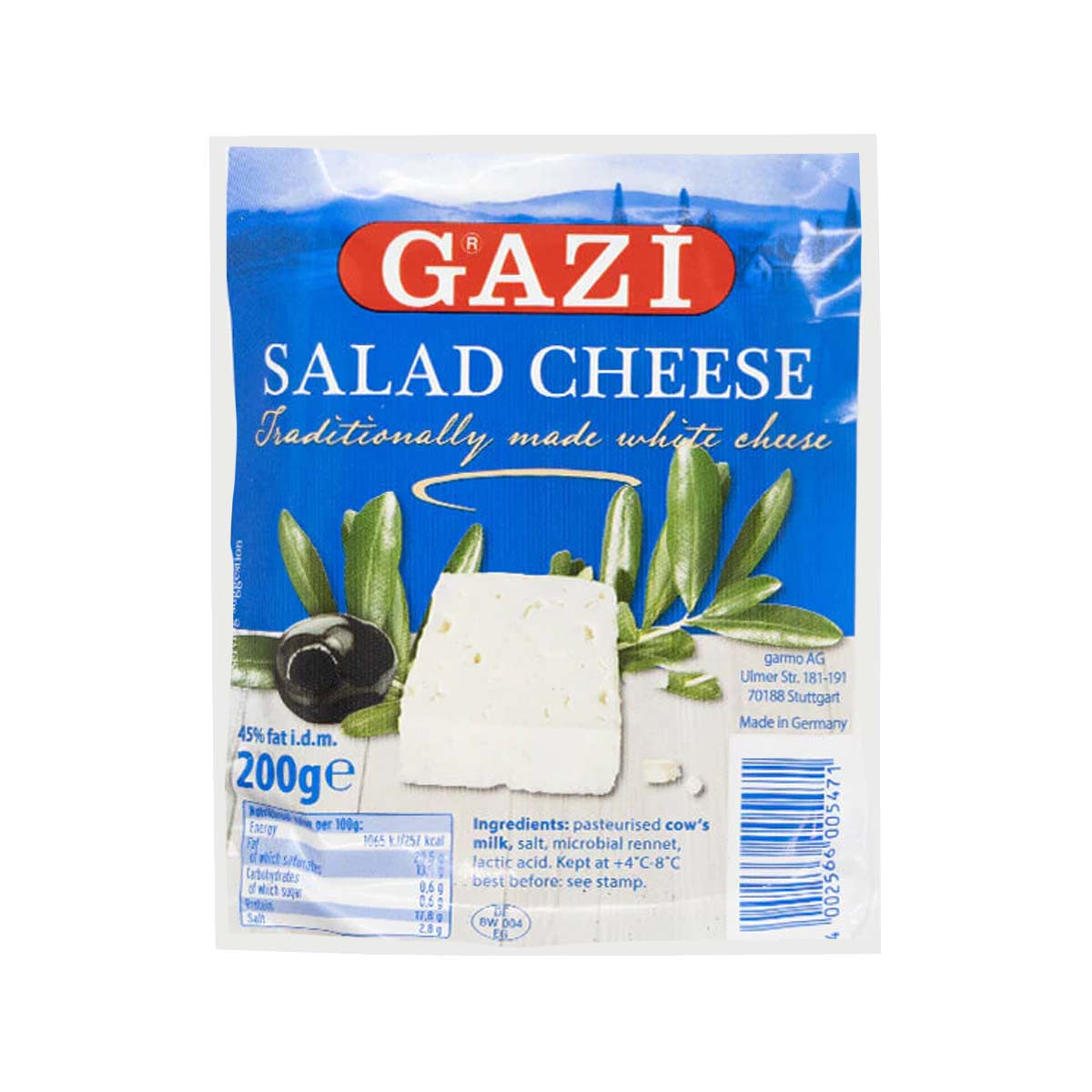 Djath i bardhe Gazi 45% ynd 200gr