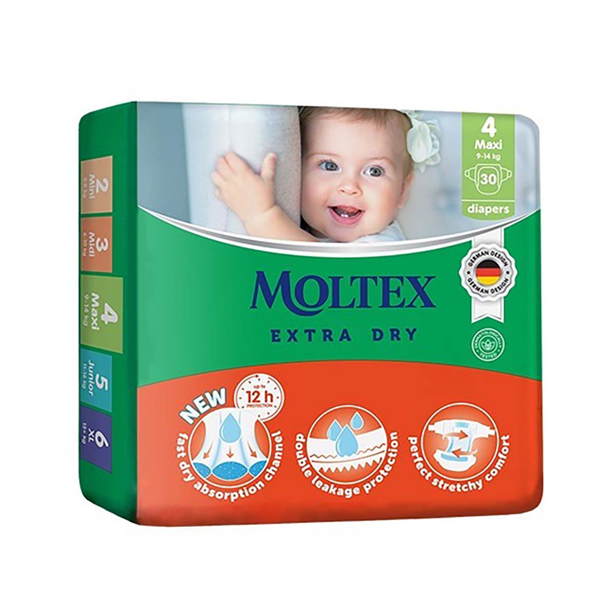 Pelenë për fëmijë SM Moltex 7-14kg 30cop