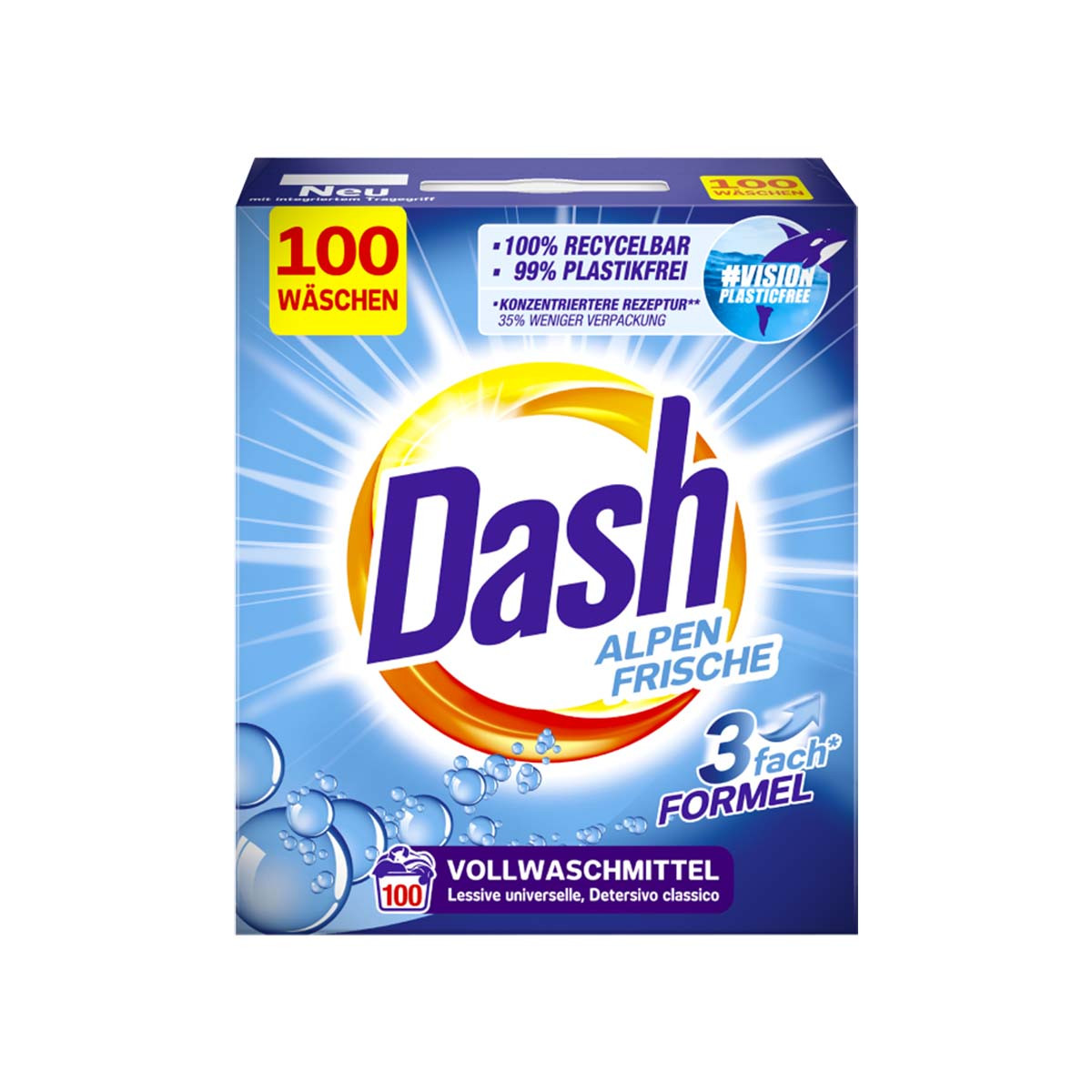 Detergjent per rroba Dash (100L) 6kg