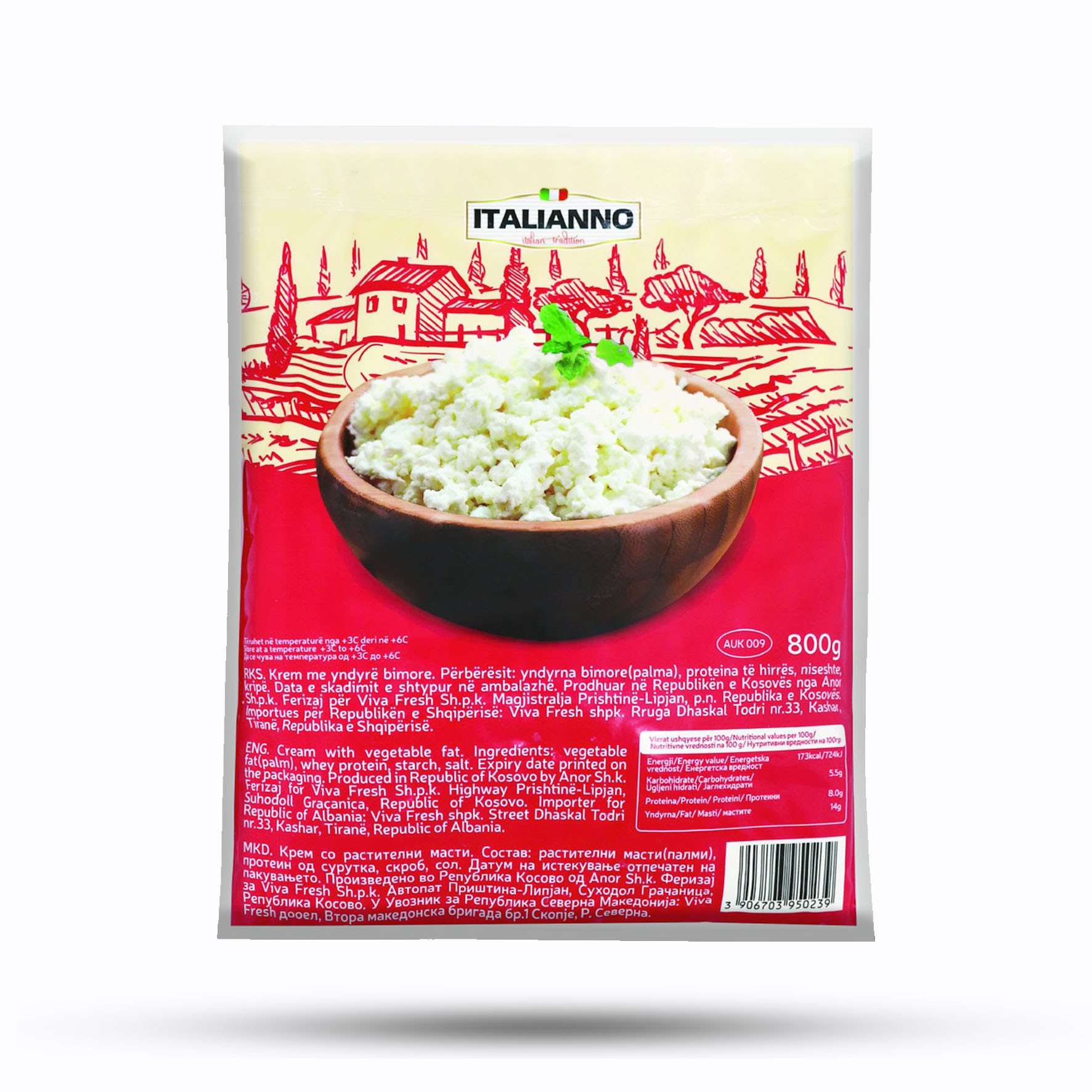 Krem per pite Italianno 800gr