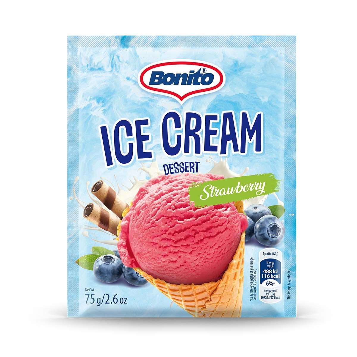 Akullore pluhur dredhëz Bonito 75gr