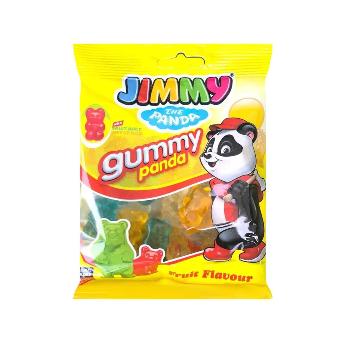 Bonbona gome me fruta Panda Jimmy 80gr