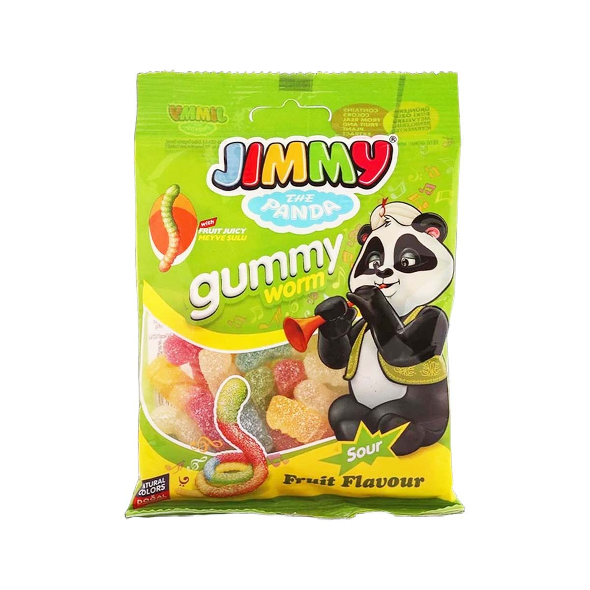 Bonbona gome sour worms Jimmy 80gr