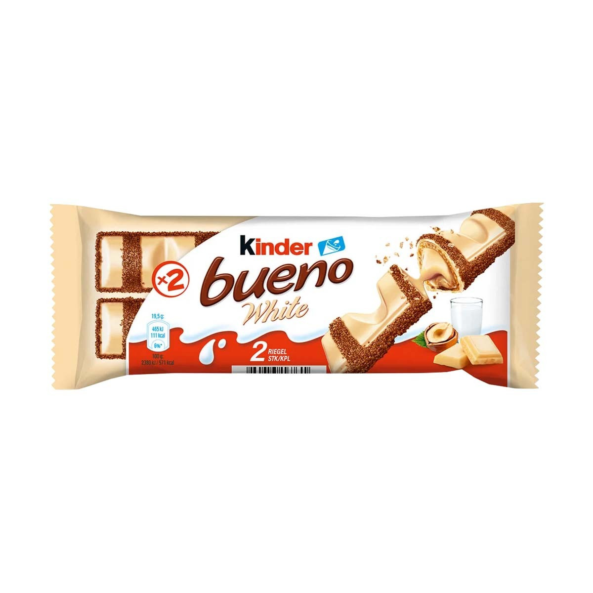 Çoko e bardhe me vafer Kinder Bueno 39gr