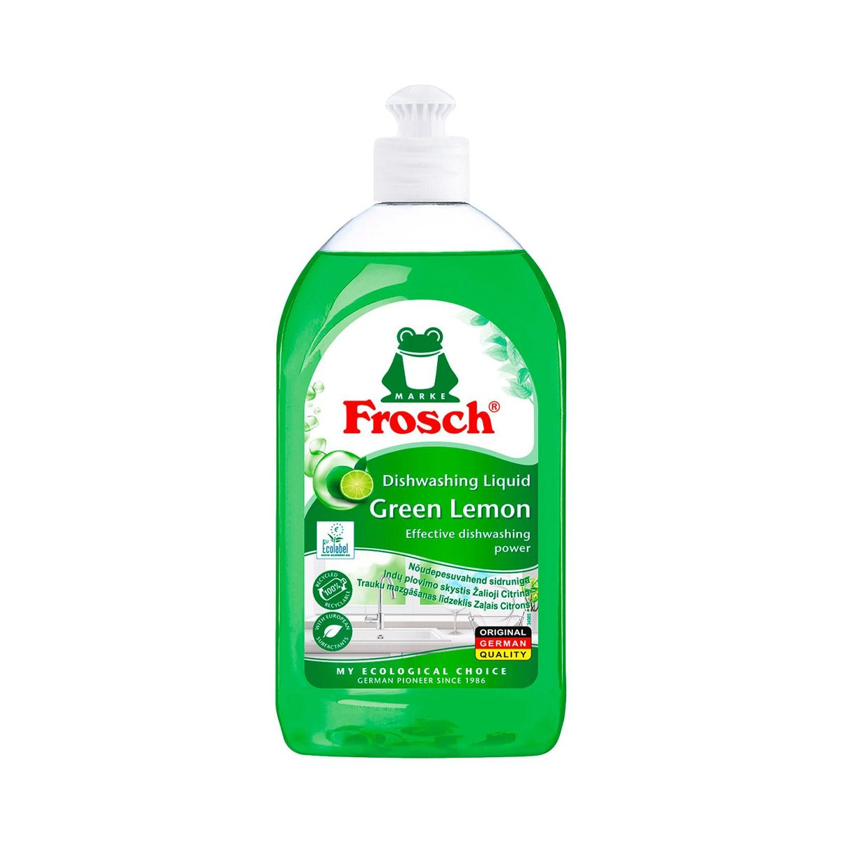Detergj.per ene Frosch Green Lemon 500ml