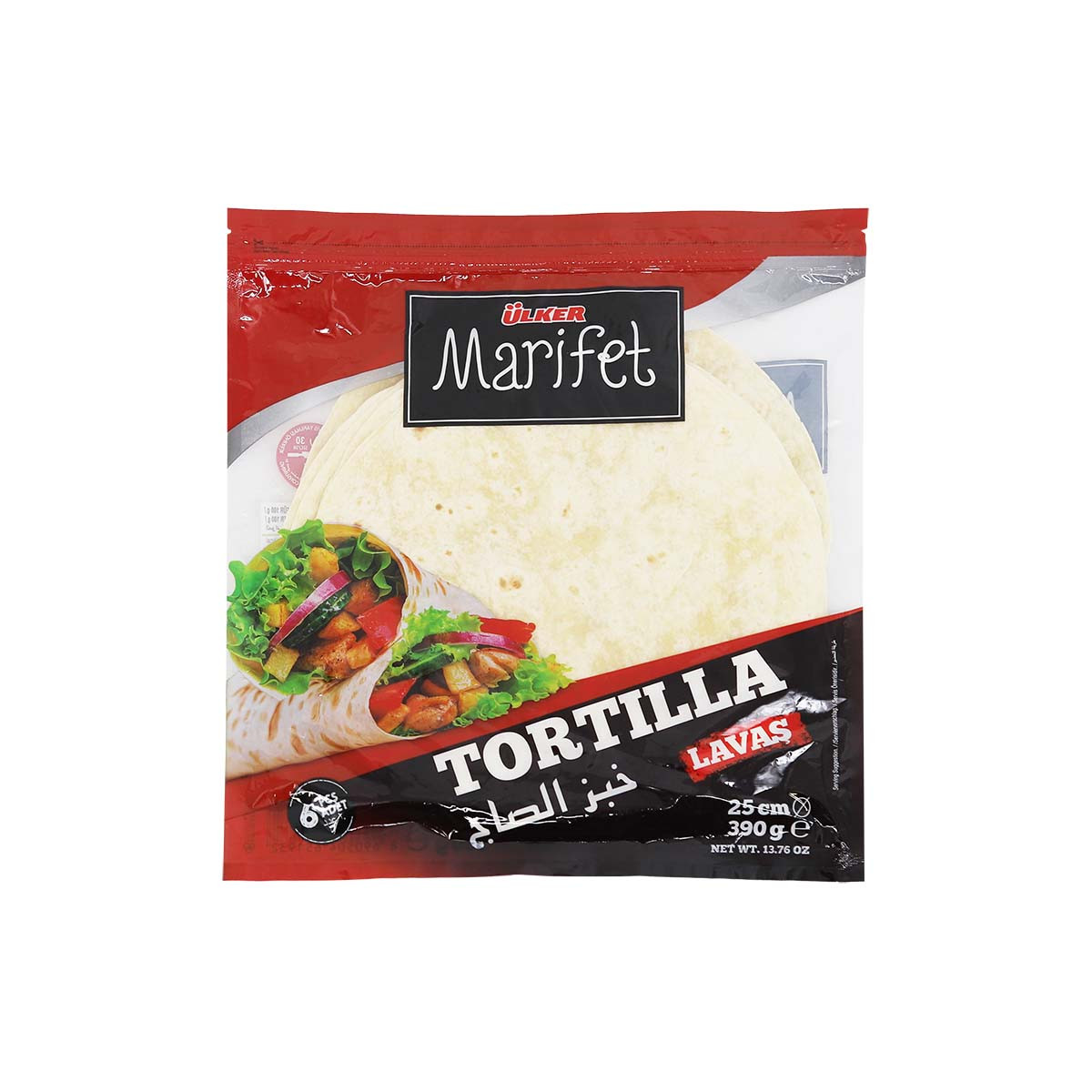 Pete Tortilla Ulker 10,25cm,650gr