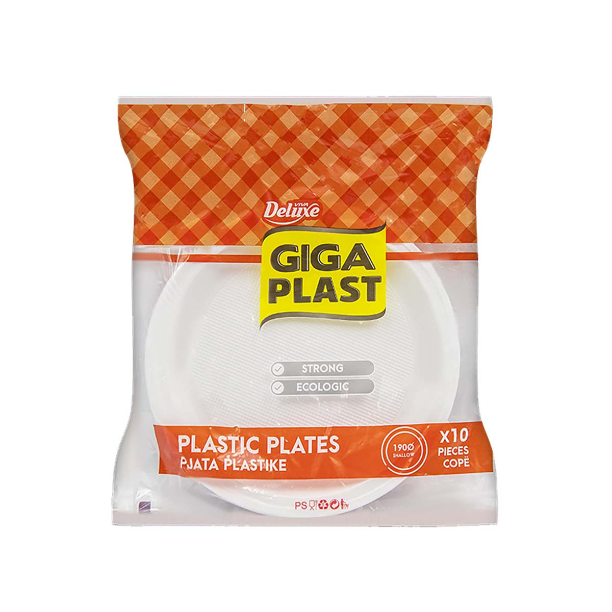 Pjate plastike Giga Plast 190mm 10 cope