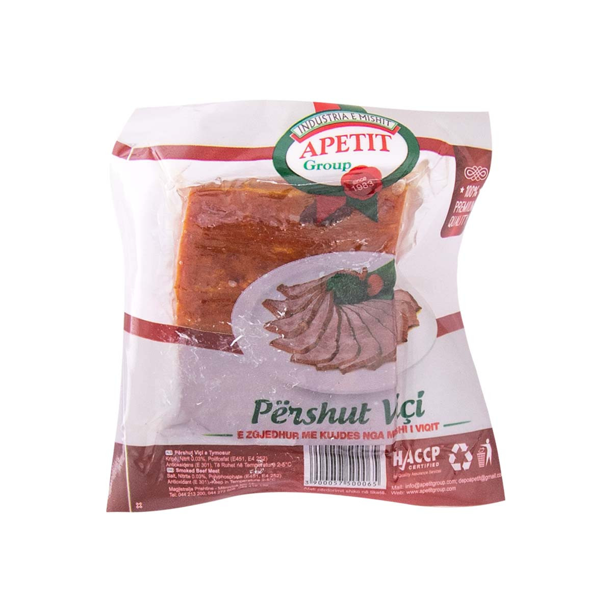 Pershute vakum e shkurte Apetit Kg  543