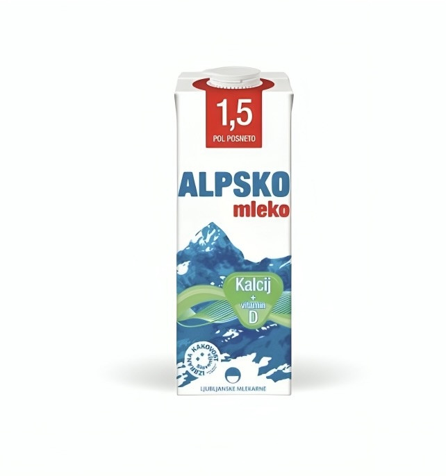Qumësht Alpsko Kalc. 1.5% 1L