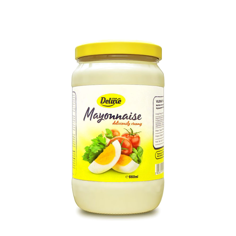 Majonez qelq Deluxe 660ml