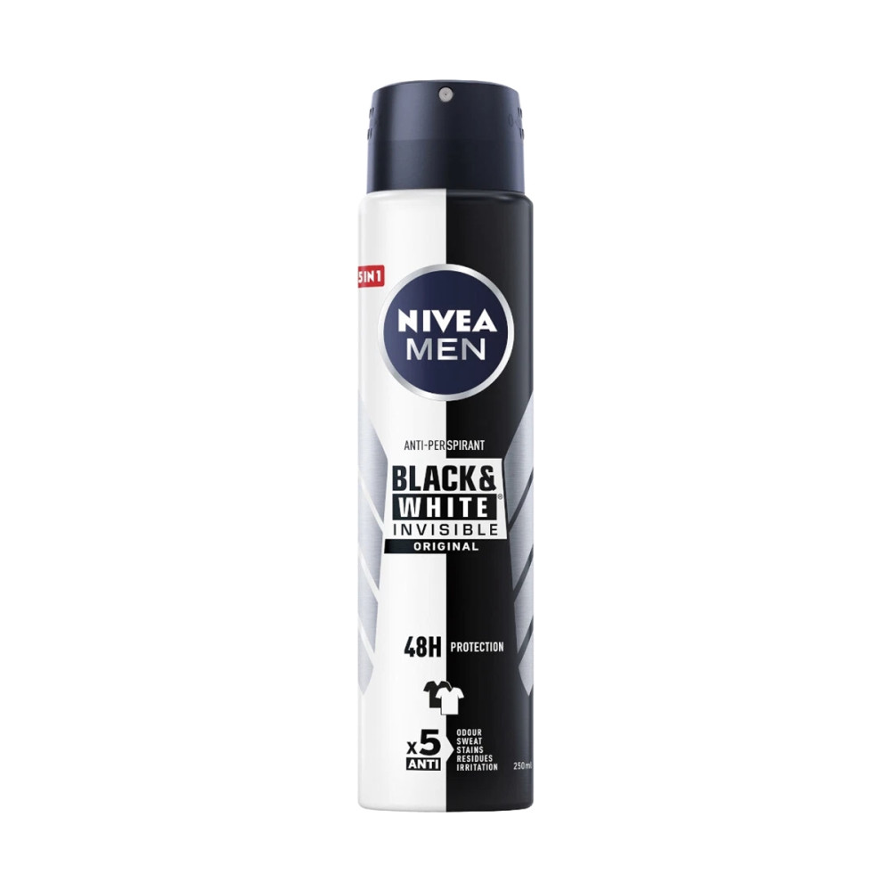 Deo per meshkuj black&white Nivea 150m